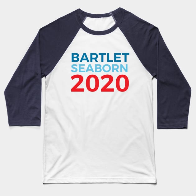 Bartlet Seaborn 2020 West Wing Election Jed Bartlet Sam Seaborn Baseball T-Shirt by nerdydesigns